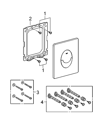 GROHE Skate Air Flush Plate for Concealed Gd2 Cisterns 38505000