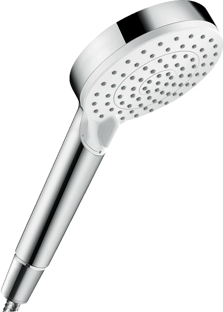 hansgrohe Crometta100 Vario hand shower, 2 sprays, white/chrome, 26330400