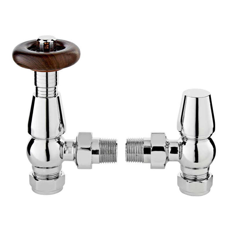 Traditional Radiator Valves - Thermostatic TRVs 1/2" x 15mm Metal Head