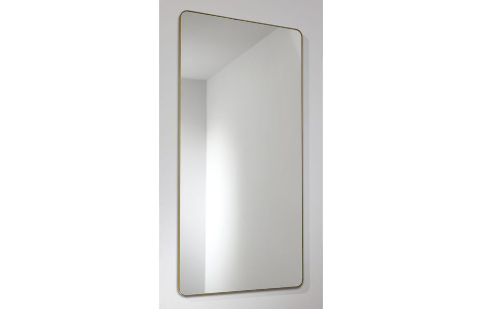 Abode Mayar 450x900mm Tablet Mirror - Brushed Brass