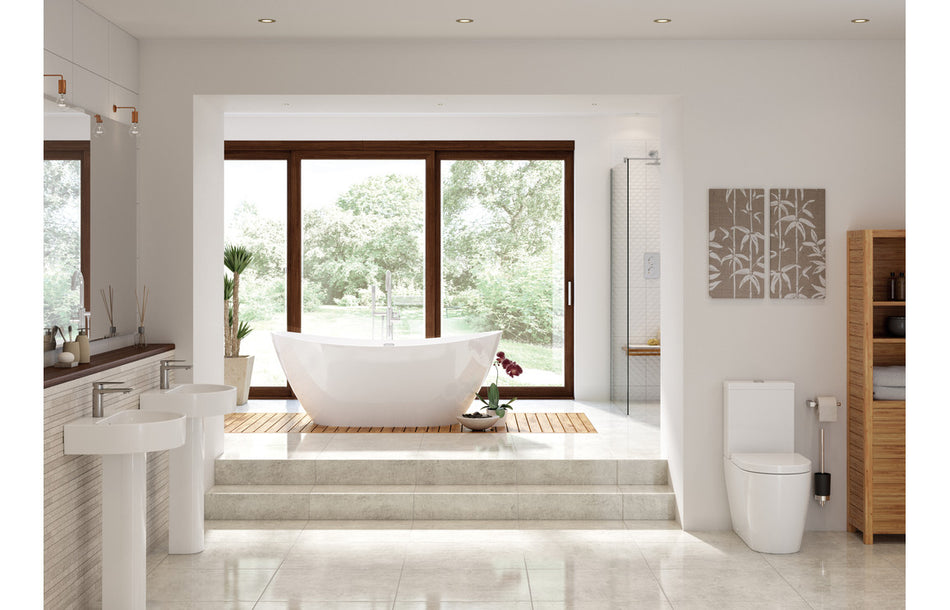 Celanto 555x430mm 1TH Basin & Full Pedestal