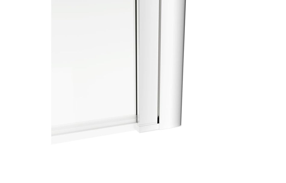 1400mm Square Bath Screen - Chrome