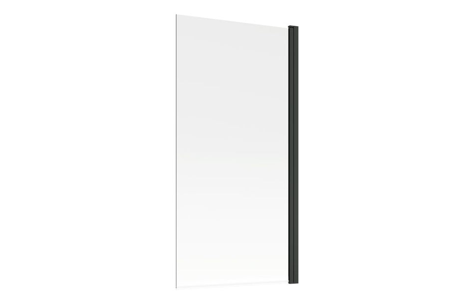 1400mm Square Bath Screen - Black