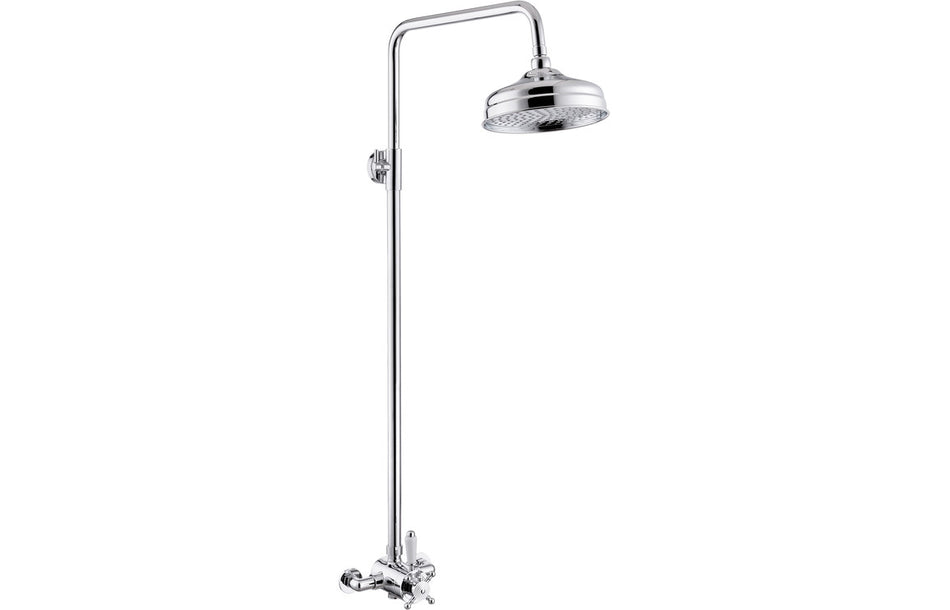 Barwick Shower Pack Two - Concentric Single Outlet Shower Valve & Overhead Kit - Chrome