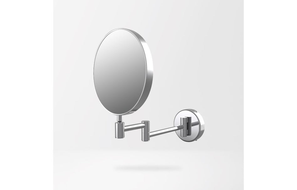 Enji Round Cosmetic Mirror - Chrome