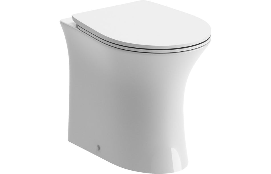 Rimless Back To Wall WC & Soft Close Seat