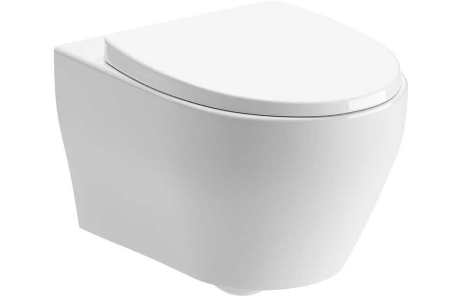 Slim Soft Close Toilet Seat - White