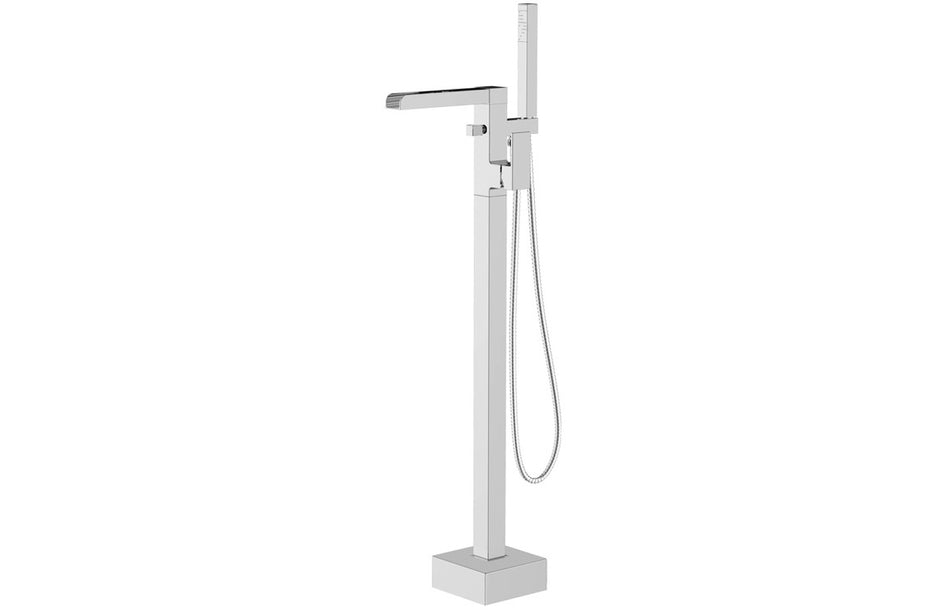 Merne Floor Standing Bath/Shower Mixer - Chrome