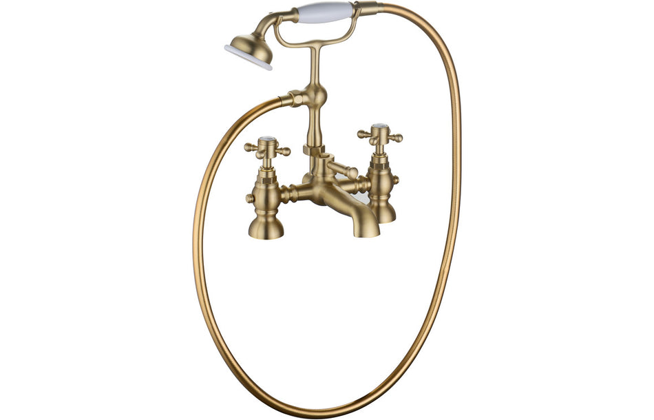 Tedlow Bath/Shower Mixer & Shower Kit - Brushed Brass