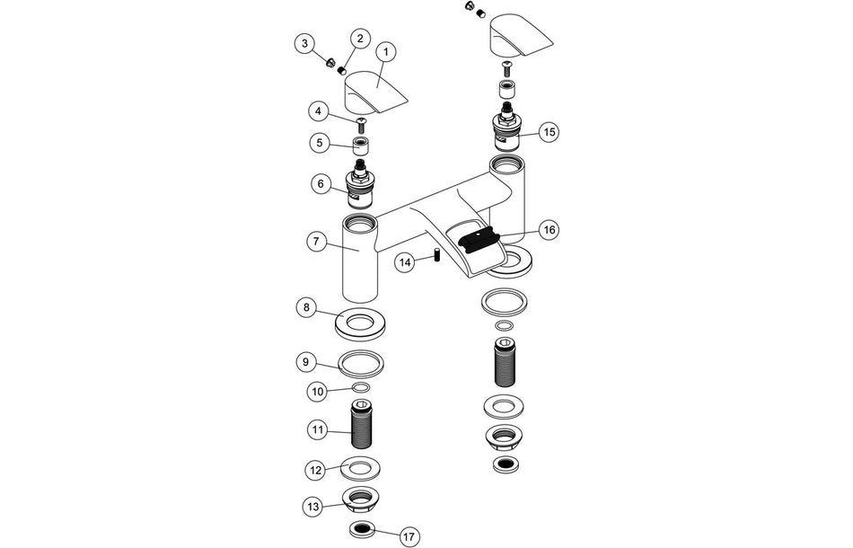 Rims Bath Filler - Chrome