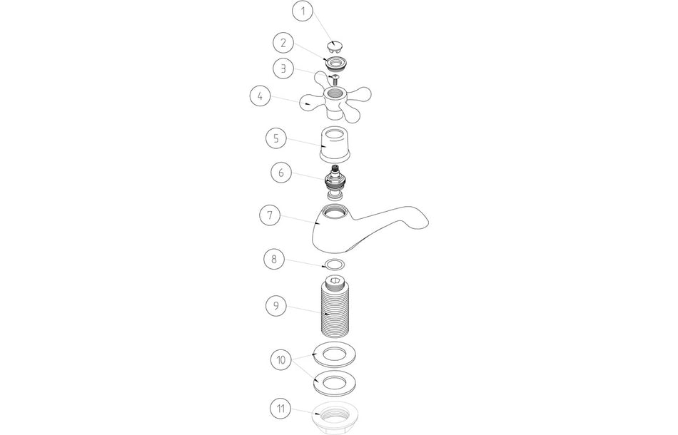 Solten Bath Pillar Taps - Chrome