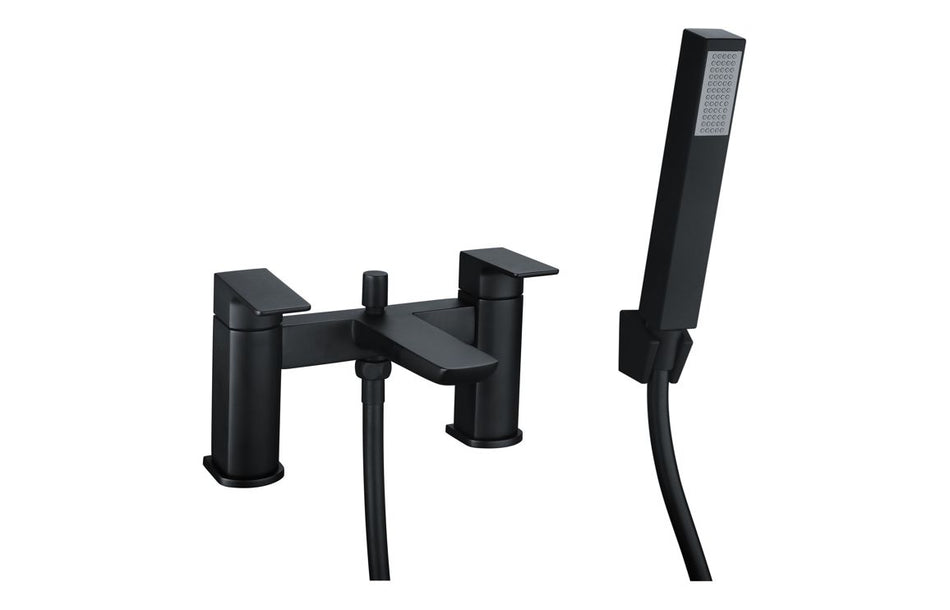 Bario Bath/Shower Mixer - Matt Black