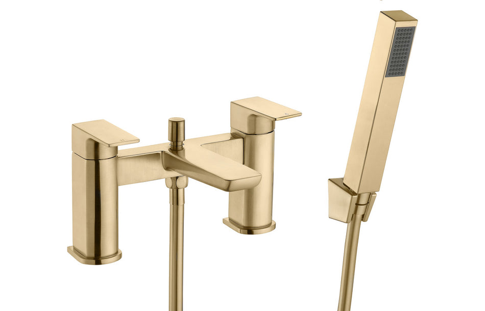 Bario Bath/Shower Mixer - Brushed Brass