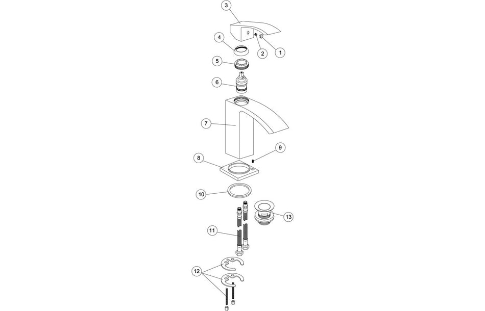 Cosica Basin Mixer - Chrome