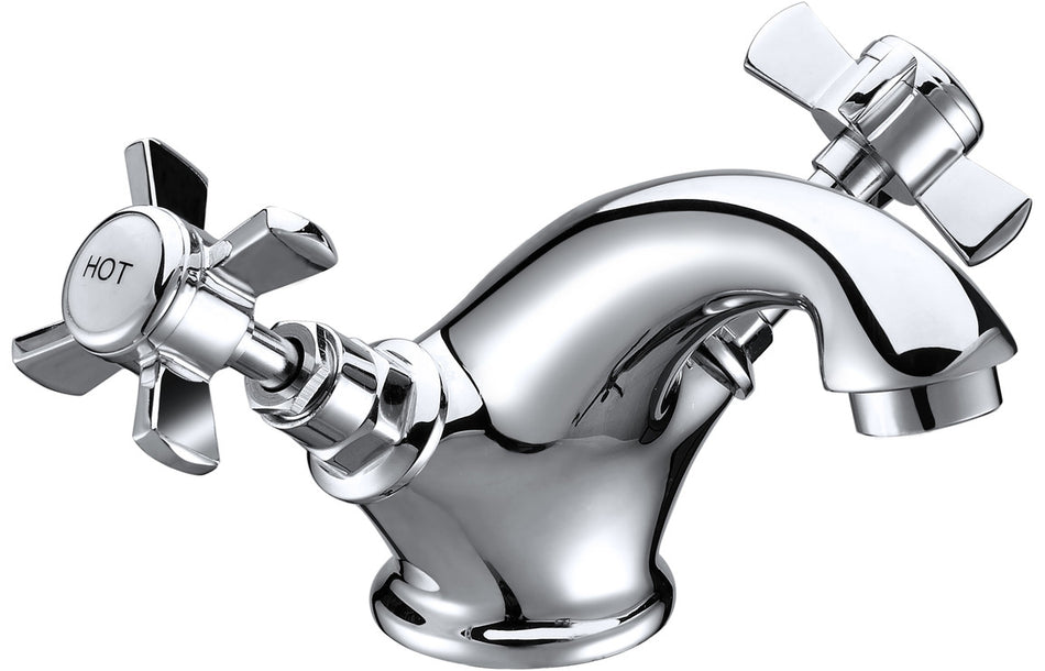 Borden Basin Mixer & Waste - Chrome