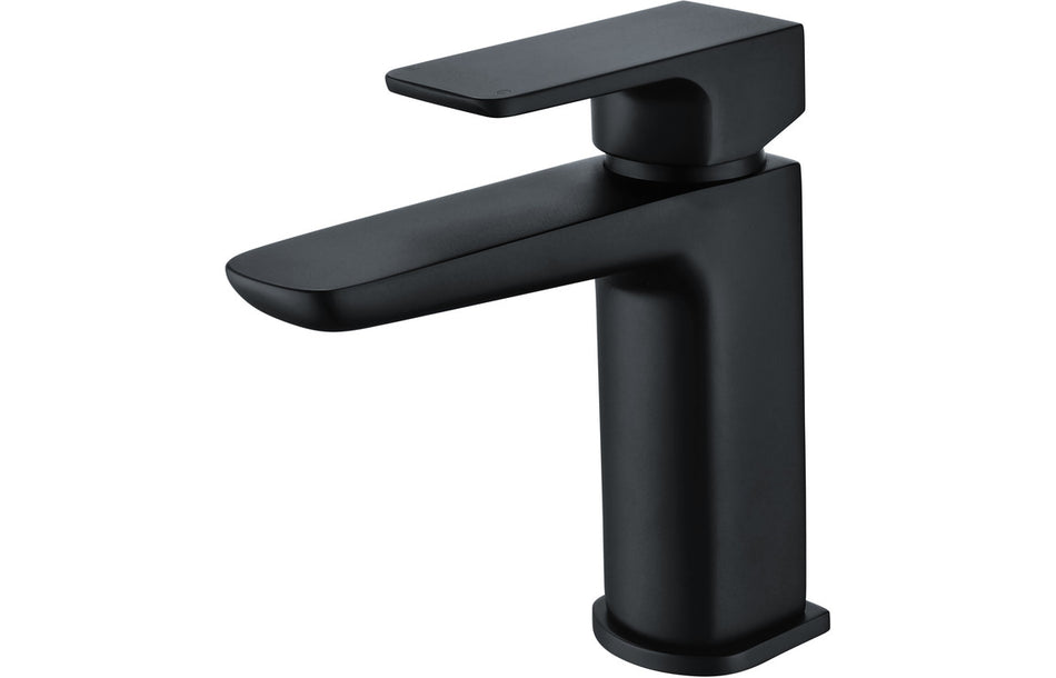 Bario Basin Mixer & Waste - Matt Black