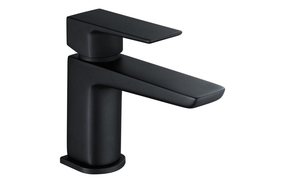 Bario Cloakroom Basin Mixer & Waste - Matt Black