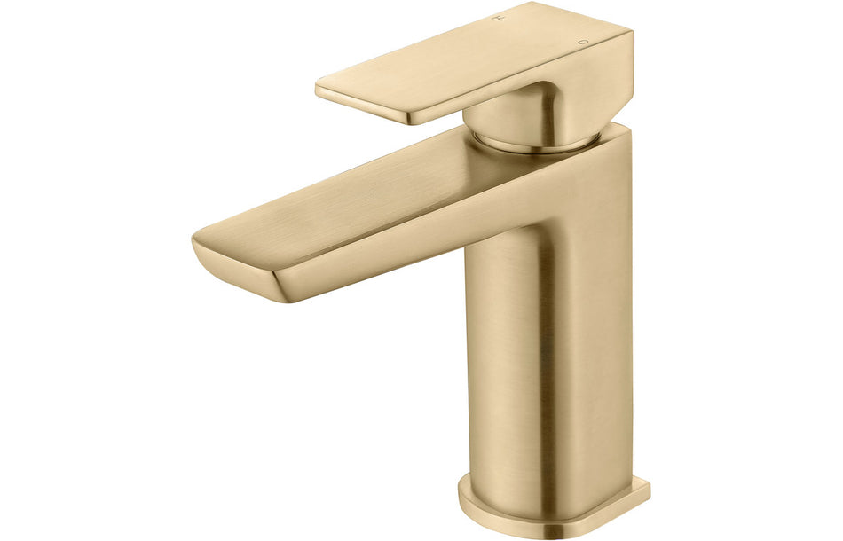 Bario Basin Mixer & Waste - Brushed Brass