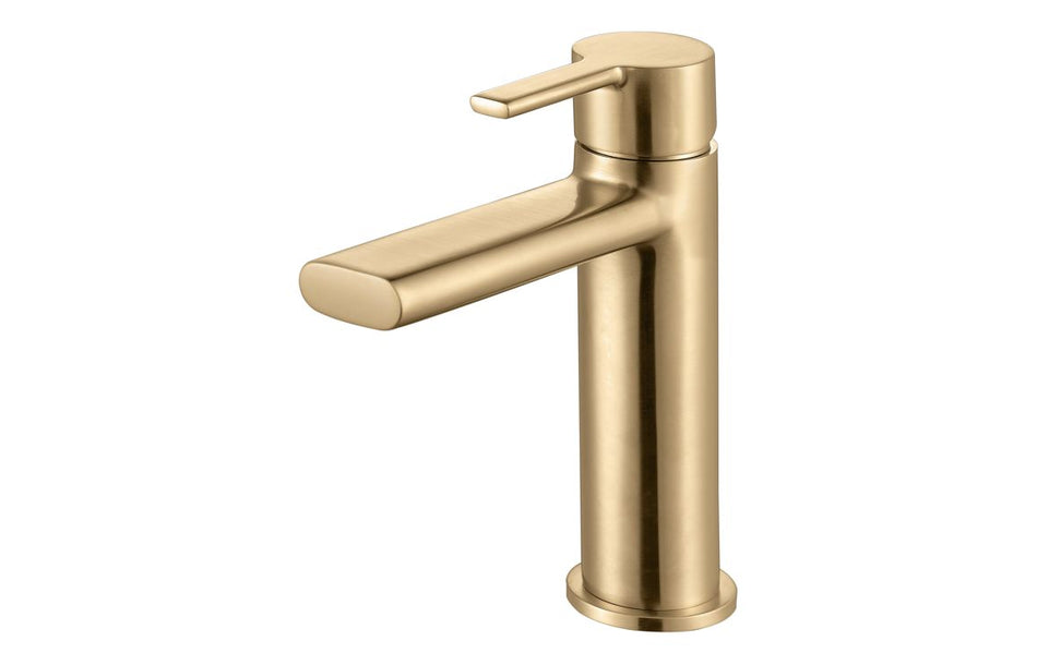 Avola Basin Mixer - Brushed Brass