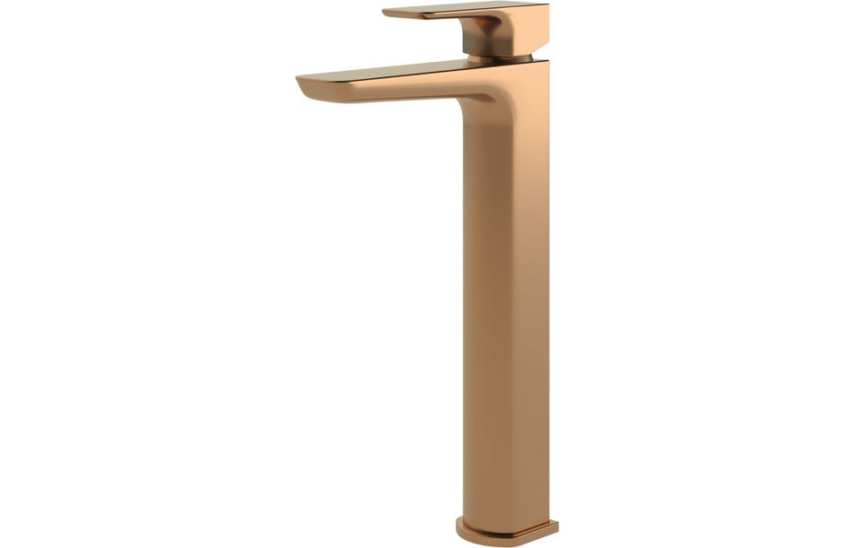 Bario Tall Basin Mixer - Brushed Bronze