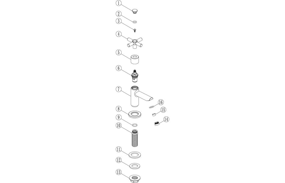 Oford Basin Taps - Chrome