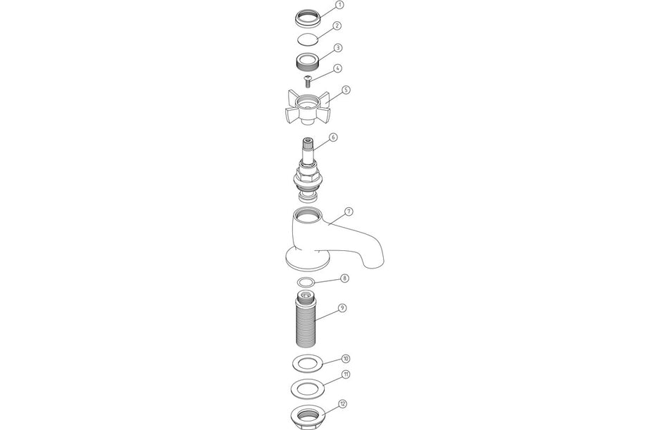 Borden Basin Taps - Chrome