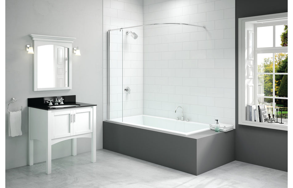 Merlyn 850x1500mm Hinged Square Bath Screen