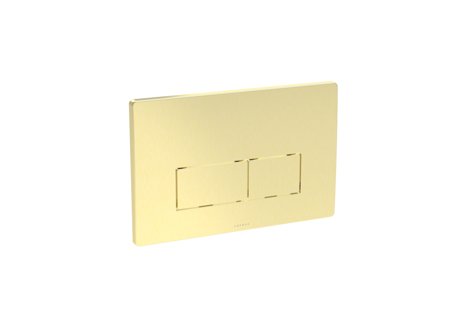 FLUSHE 2.0 square flush plate KIT - Brushed Brass