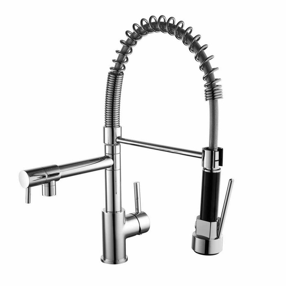 Kartell Dual Spout Kitchen Sink Mixer Tap