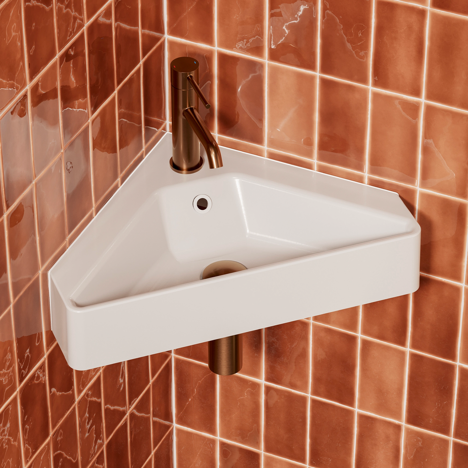 Heaton Corner Cloakroom Basin: Compact Elegance for Modern Bathrooms