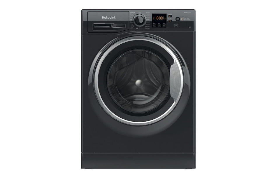 Hotpoint 10kg Freestanding Black Washing Machine – A Rated - 10-Year Guarantee