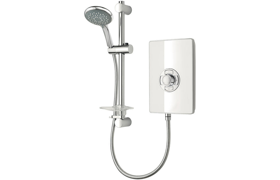 Triton Aspirante Electric Shower - White Gloss