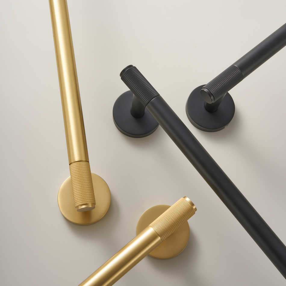 Luxury Brushed Brass Towel Rail – Premium Quality, Solid Brass Construction
