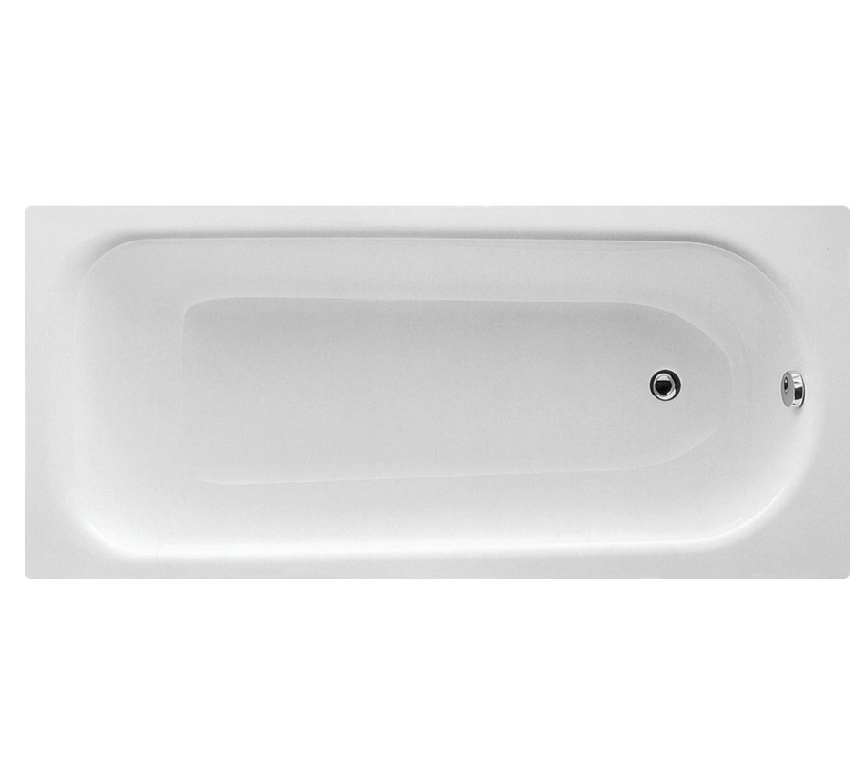 Eurowa Steel Single End 2TH Bath w/Legs