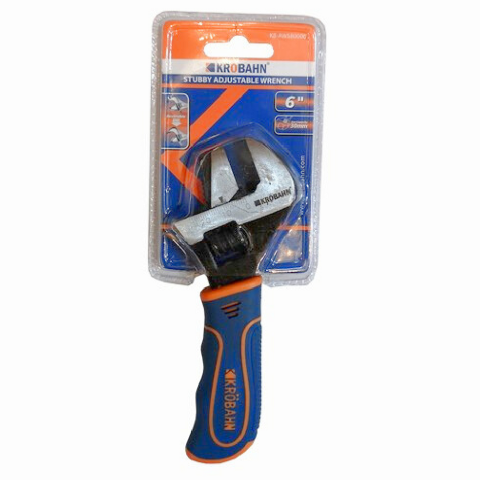 Krobahn - Stubby Adjustable Wrench - 6" - KB-AWSB0006