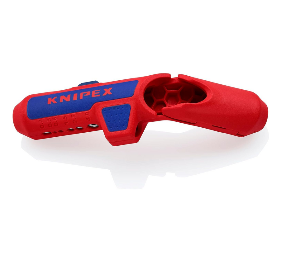 KNIPEX Ergostrip Universal Stripping Tool for Right-Handers, 135 mm, Round Cable, Coax Cables, Data Cables, Wire Stripper