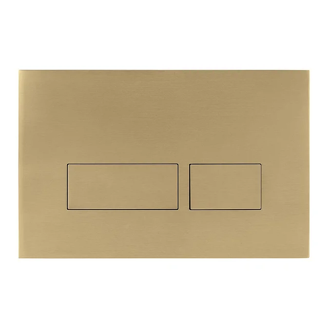 Crosswater MPRO Brushed Brass Dual Flush Plate