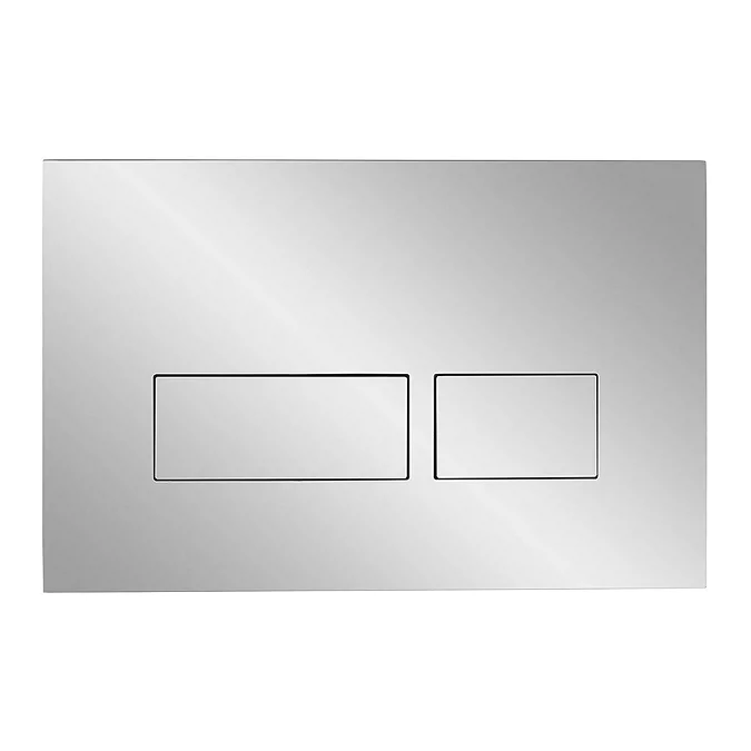 Crosswater MPRO Chrome Dual Flush Plate