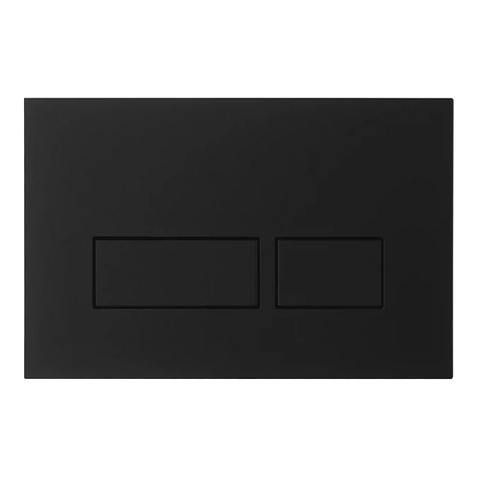 Crosswater MPRO Matt Black Dual Flush Plate