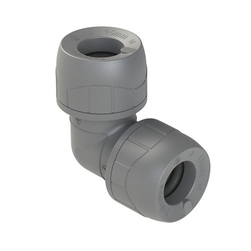 PB122 22mm PolyPlumb Elbow – Quick-Fit Polybutylene Fittings for Hot & Cold Water & Heating
