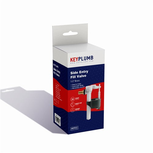 KeyPlumb Side Fill Valve – 1/2" Brass Tail | WRAS Approved & Easy Installation