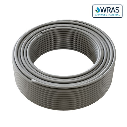 KeyPlumb Polybutylene Barrier Pipe – 15mm x 25m PB Coil (Grey) | KP2515GREY