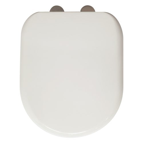 KeyPlumb - D-Shape Soft Close Toilet Seat - White