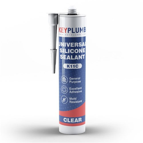 K11C - KeyPlumb - Universal Silicone Sealant - Clear - 280ml