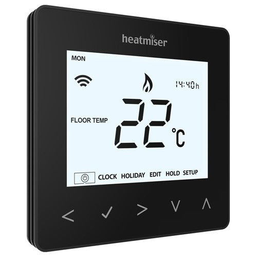 Heatmiser NeoAir v3 BLACK Wireless Programmable Smart Thermostat