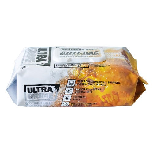 UltraGrime Pro - Anti-Bacterial - Super Performance Wipes - 100 pack